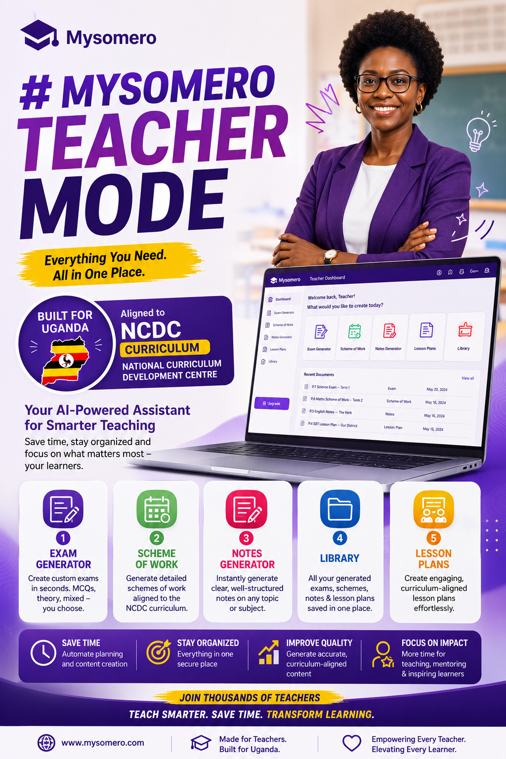 Mysomero Teacher Mode — Monthly